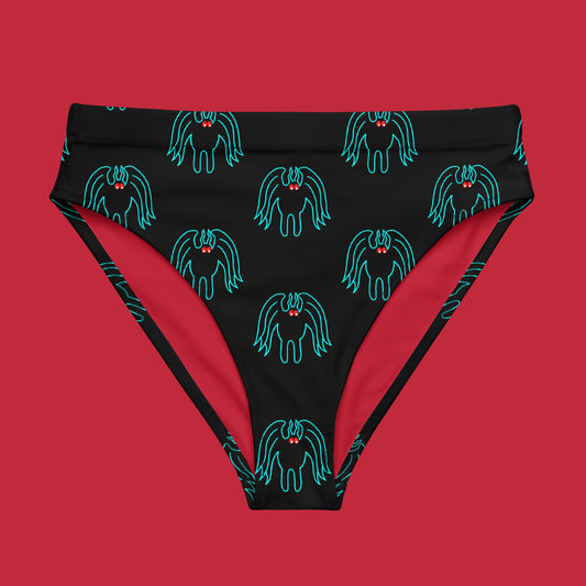 Mothman Cryptid High-Waisted Bikini Bottom