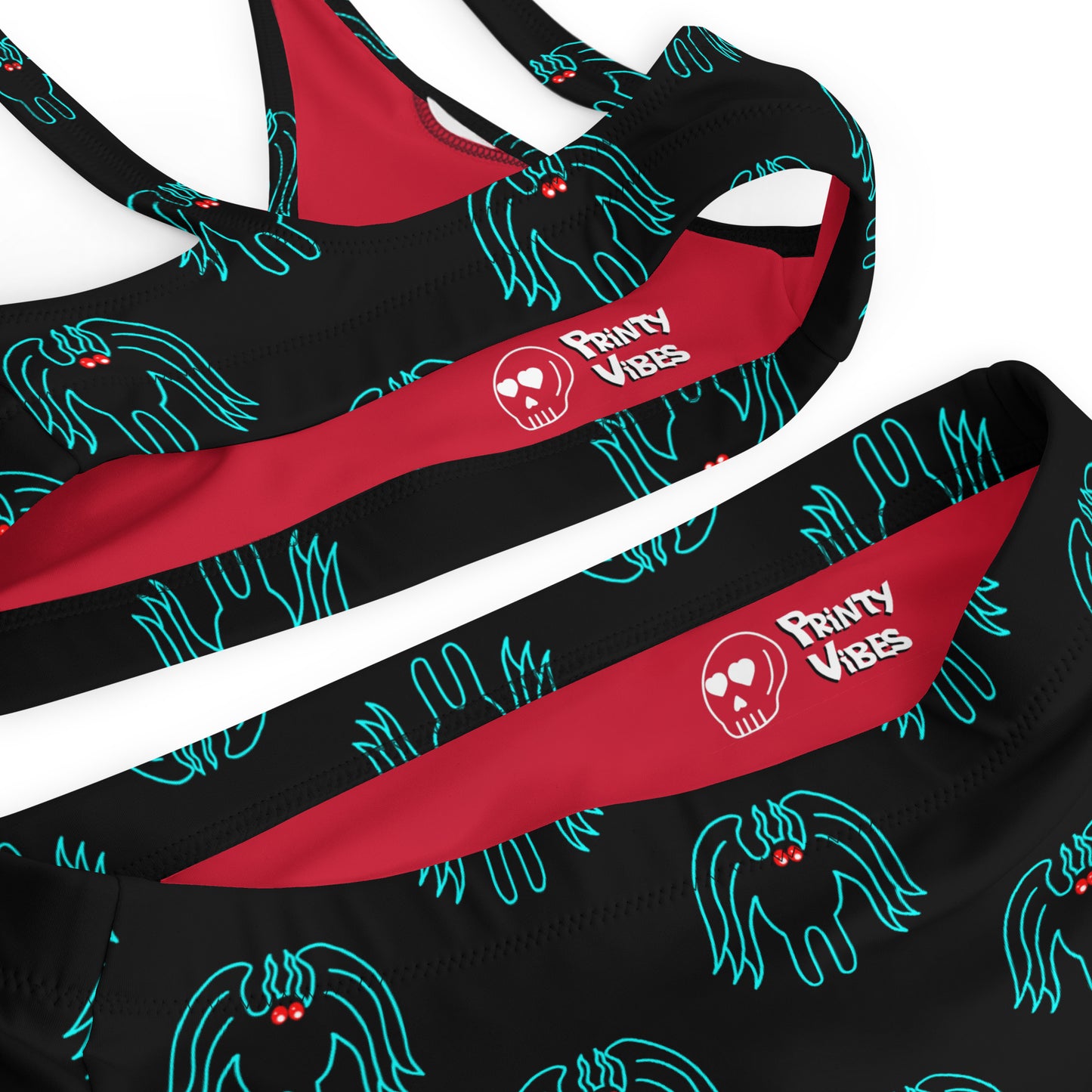 Mothman Cryptid High-Waisted Bikini Bottom