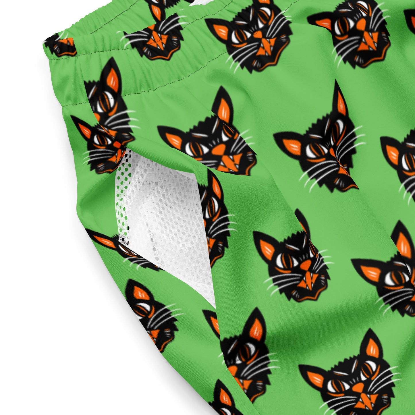 Black Cat Men's swim trunks