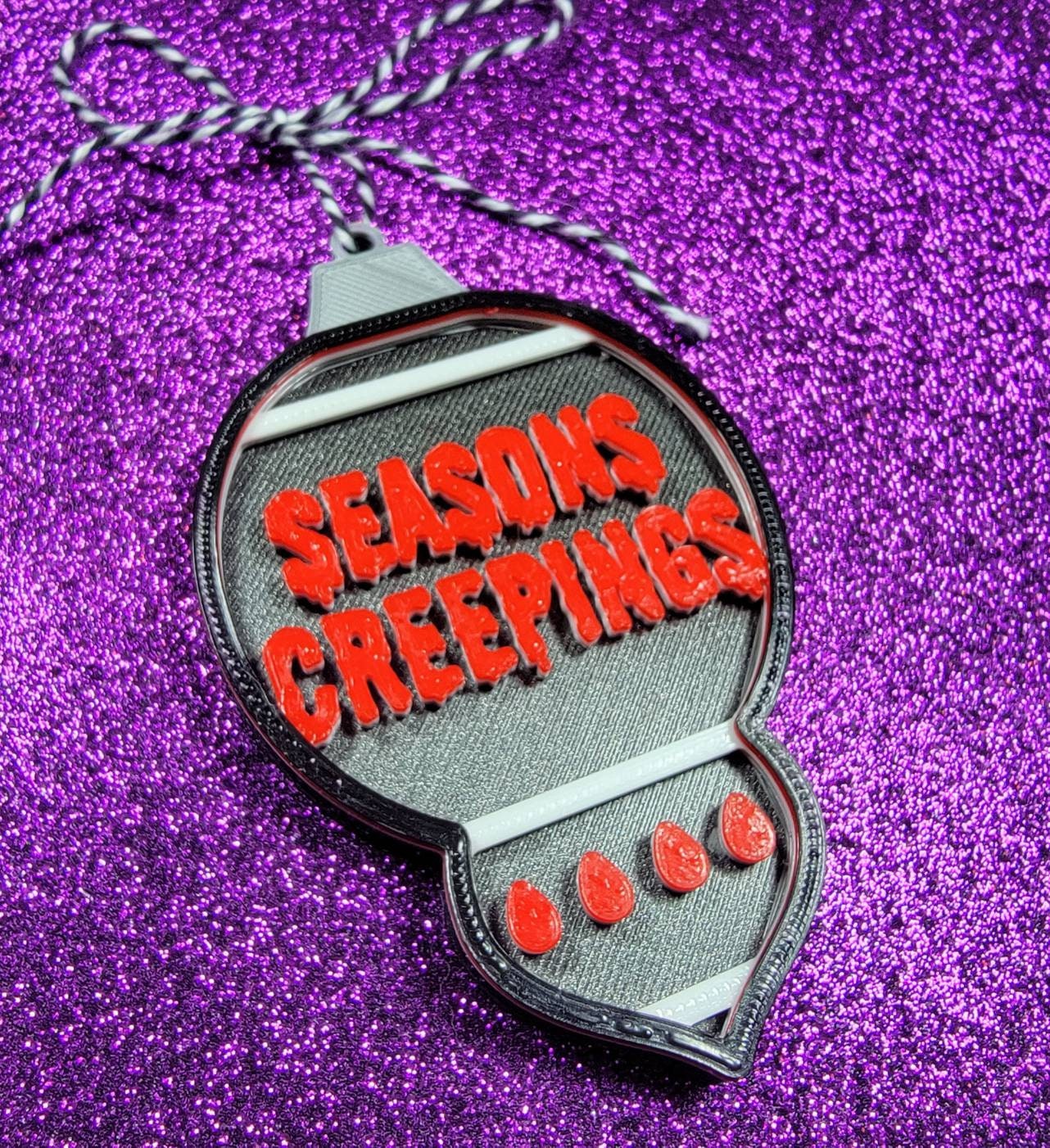 Seasons Creepings 3D Printed Spooky Christmas Ornament