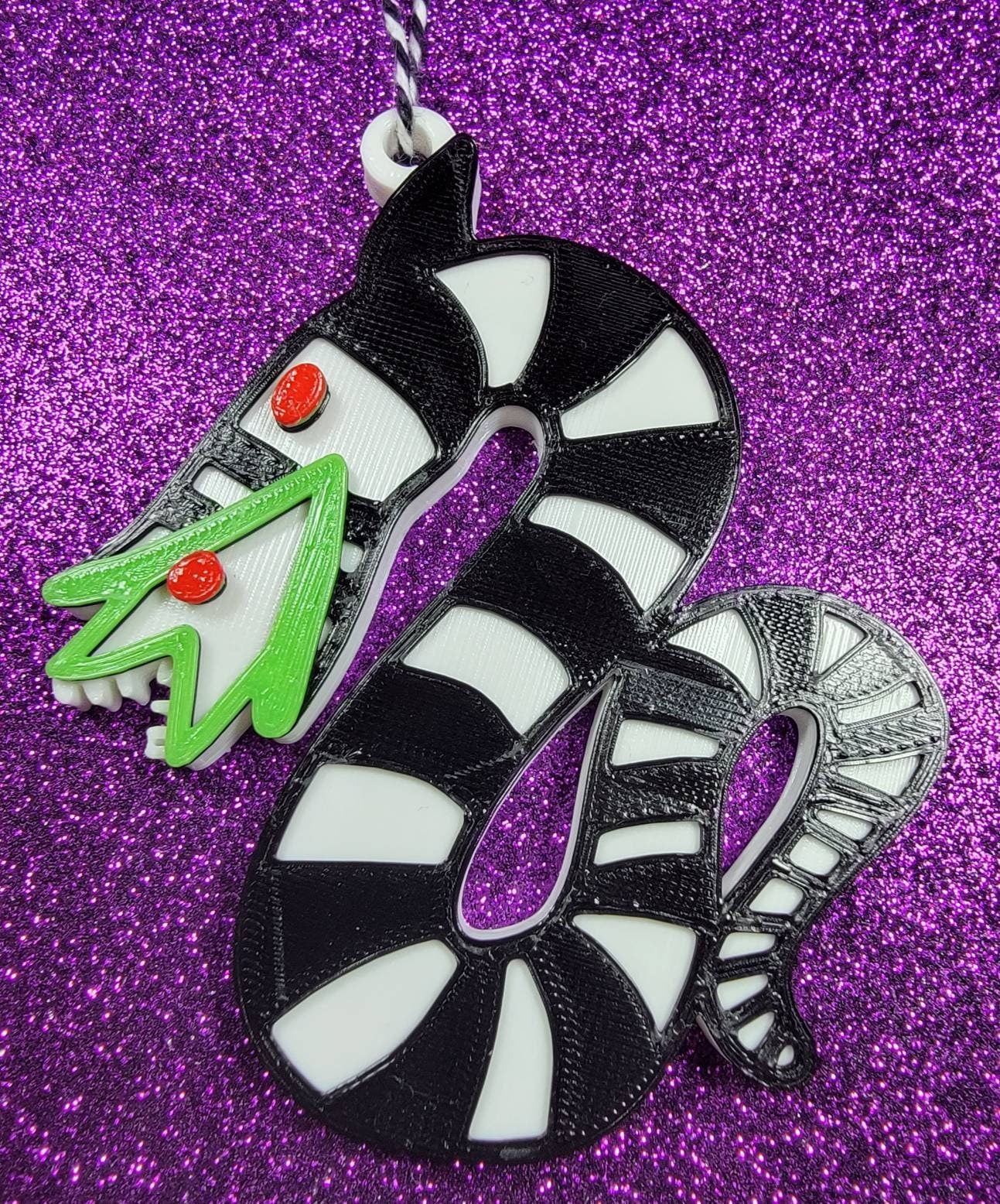Sandworm 3D Printed Spooky Christmas Ornament