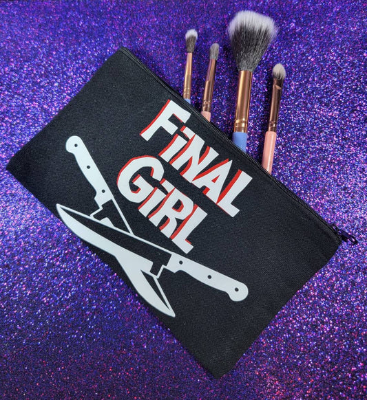 Final Girl Zippered Pouch, Makeup Bag, Pencil Case 4.8"x8.4"