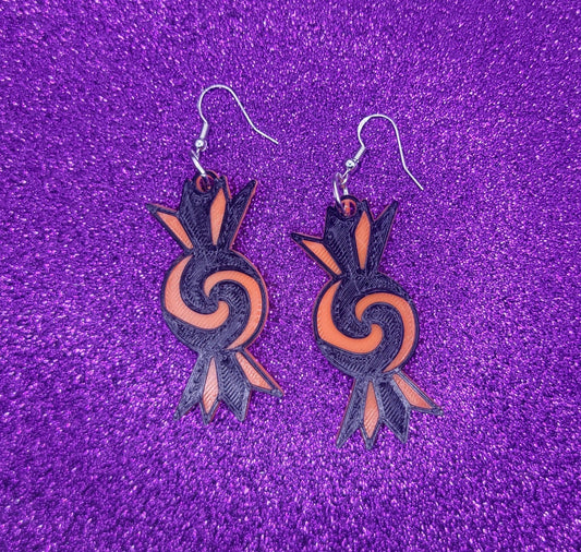 Halloween Candy Statement Earrings 3D Printed. Weird Earrings, Unique Earrings, Edgy Earrings, Drop Earrings, Alternative Earrings
