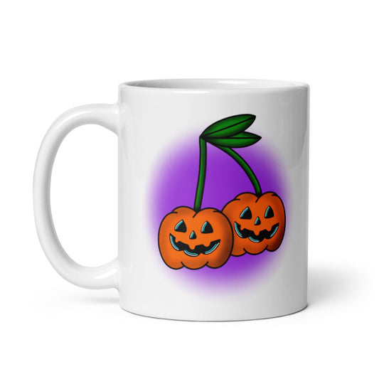 Pumpkin Cherries 11oz Coffee Mug