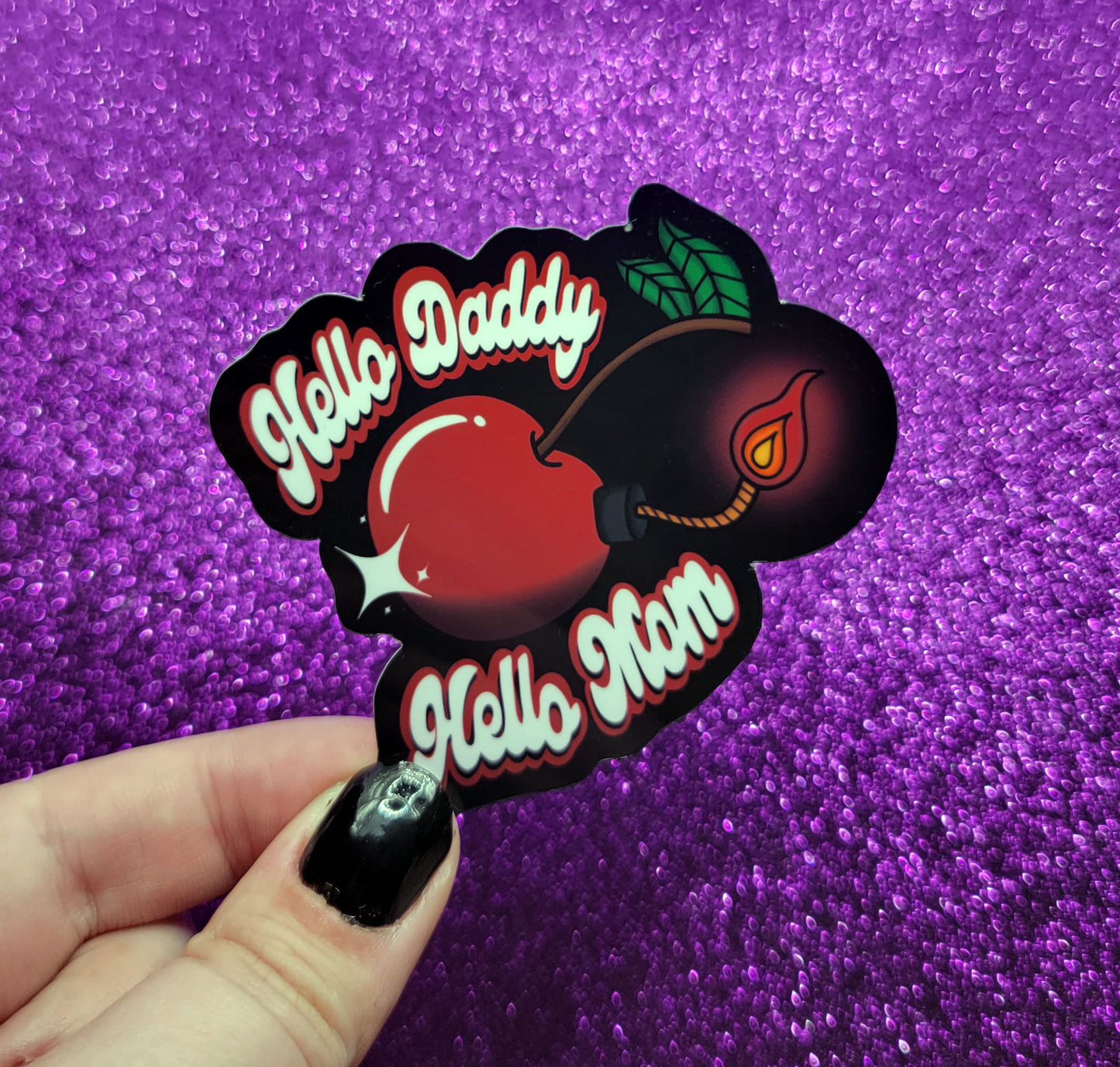 Cherry Bomb Sticker 3"x3"