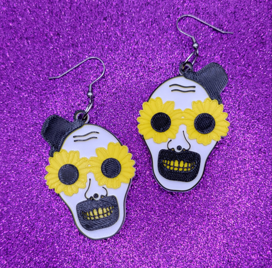 Sunglass Art Earrings 3D Printed
