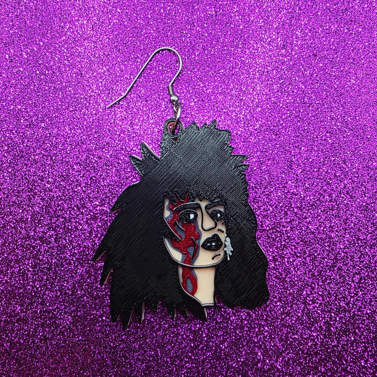 Sammi Horror Movie Statement Earrings 3D Printed
