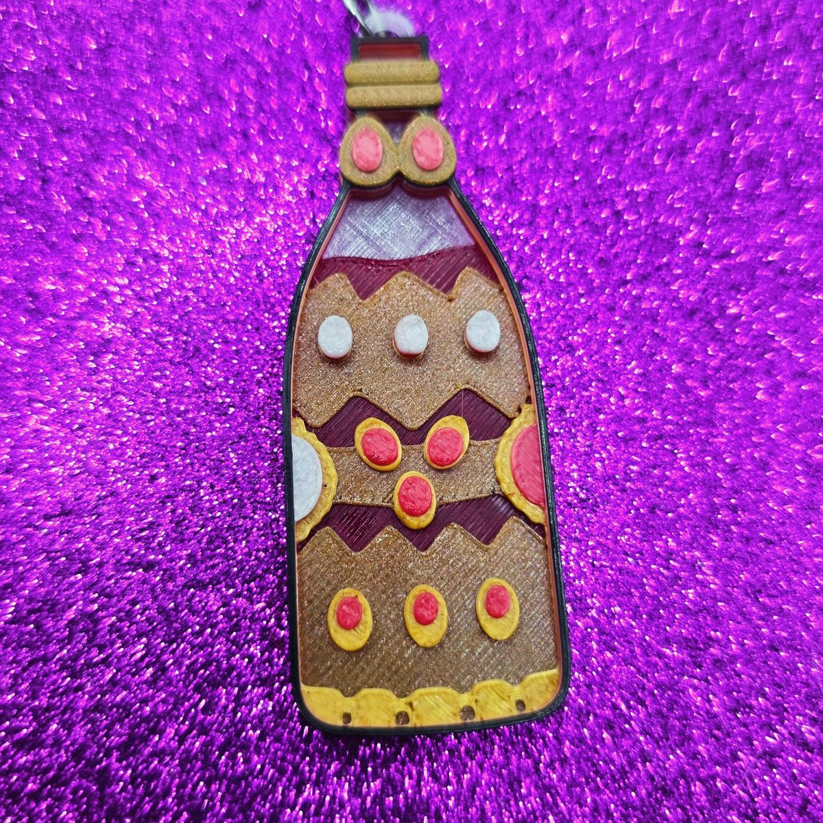 Blood Flask Horror Movie Statement Earrings 3D Printed