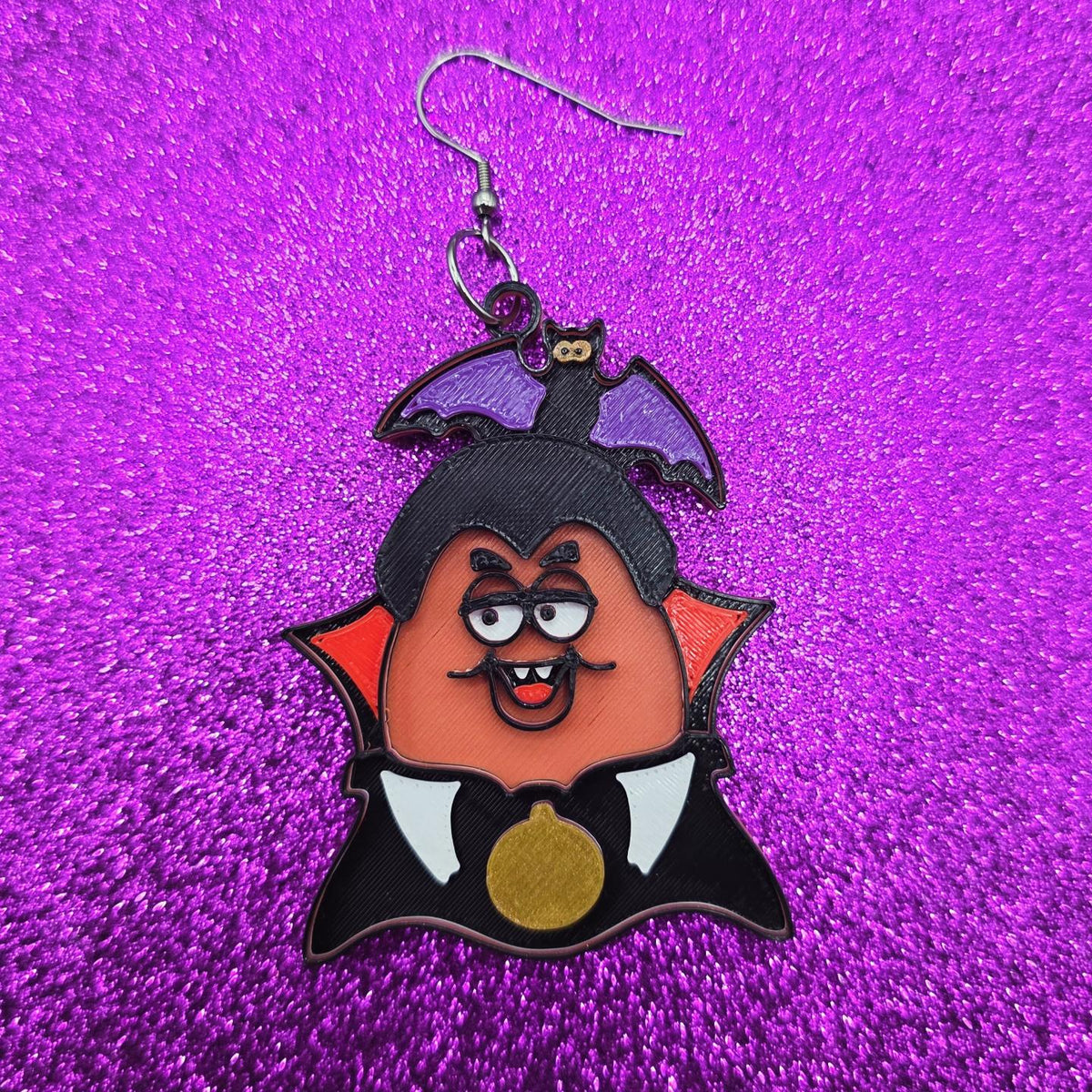 Spooky Nuggets Statement Earrings 3D Printed