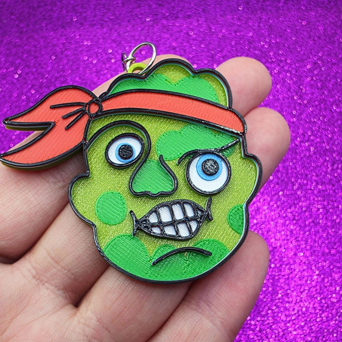 Toxie Horror Movie Statement Earrings 3D Printed