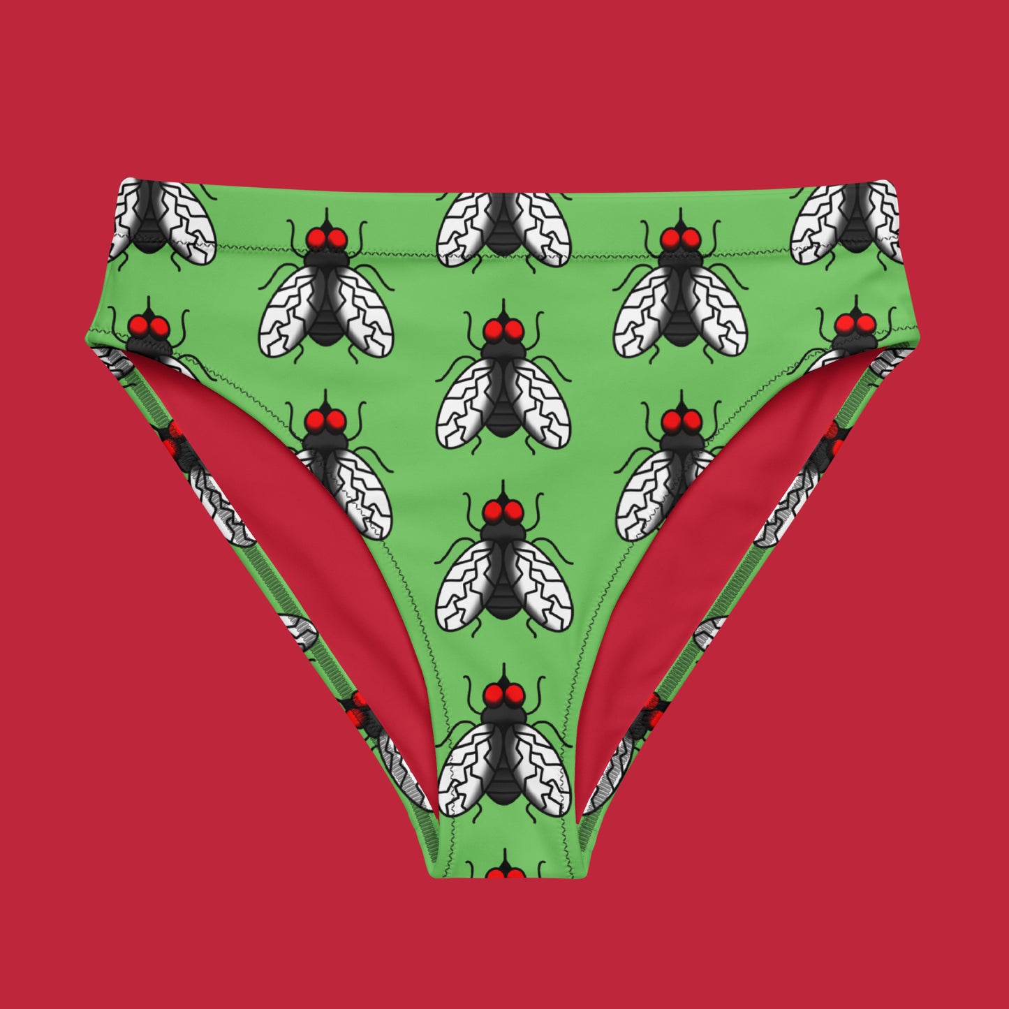 Fly high-waisted bikini bottom