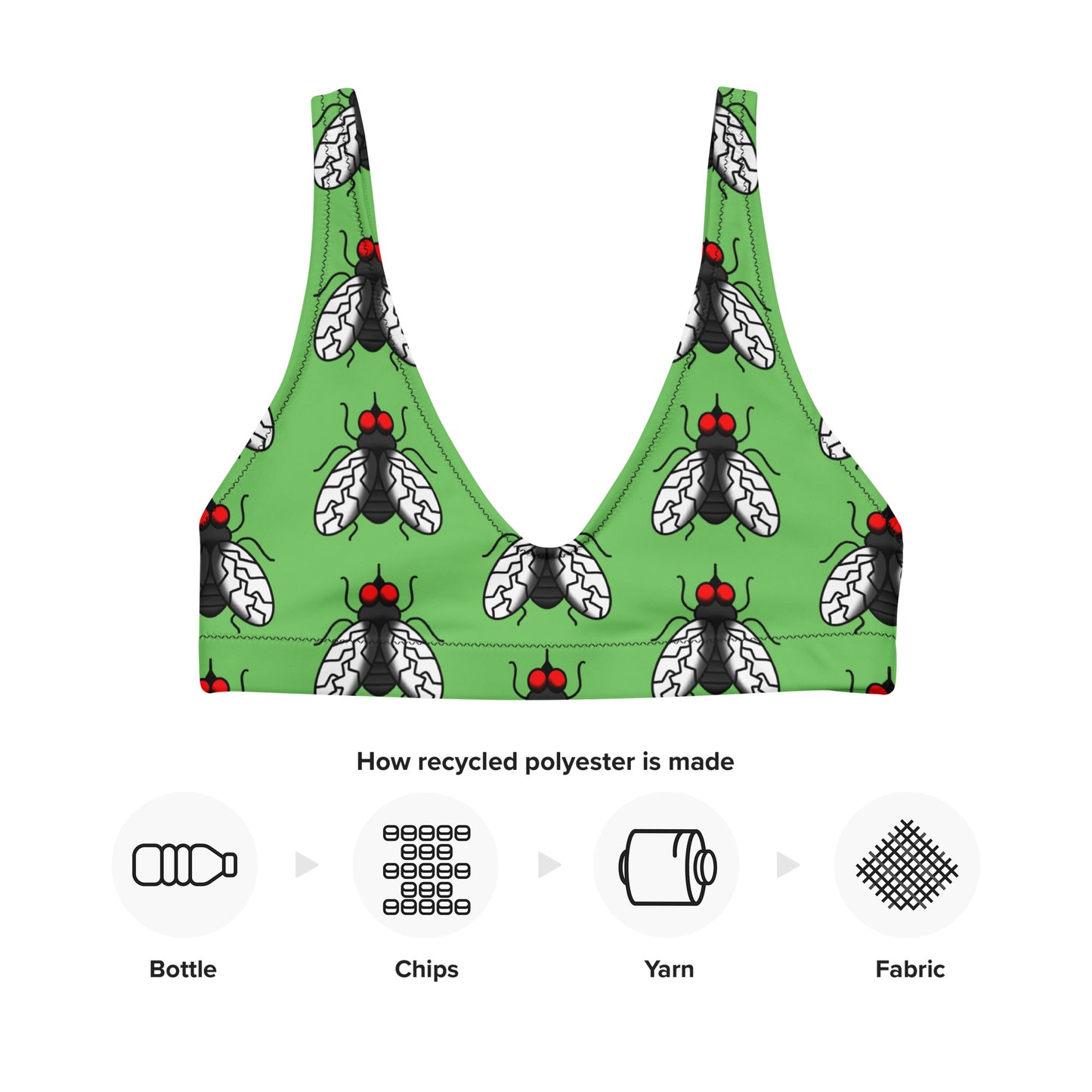 Fly padded bikini top
