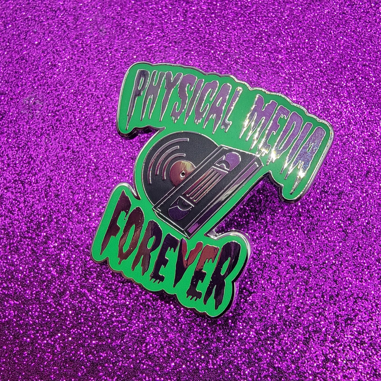 Physical Media Forever Enamel Pin