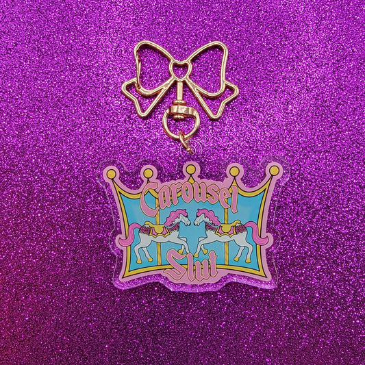 Carousel Slut Acrylic Keychain 2"