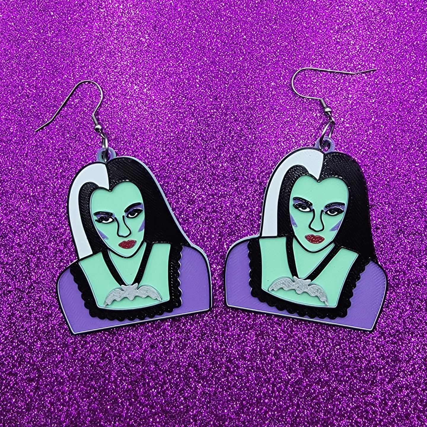 Lily Statement Earrings 3D Printed