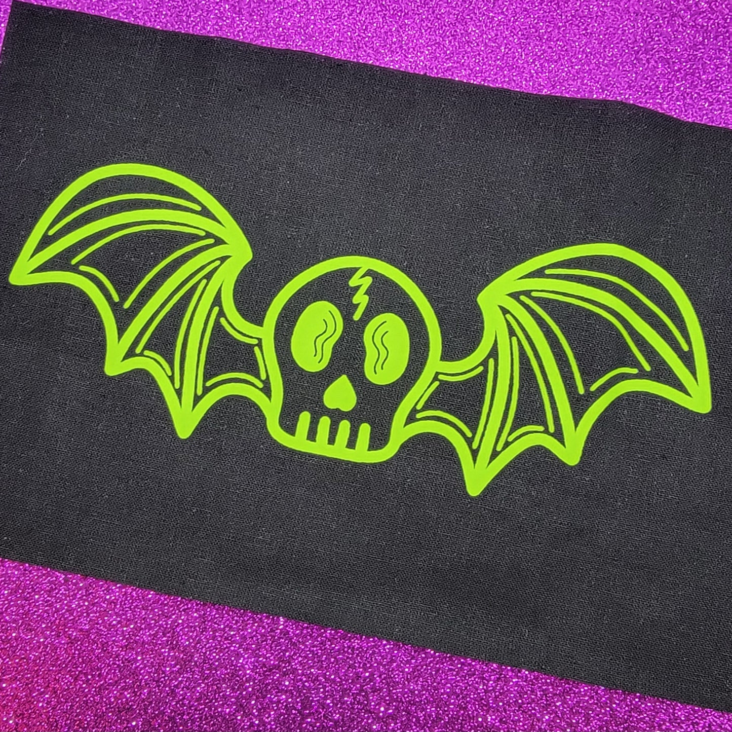 Bat Skull Small Canvas Patch