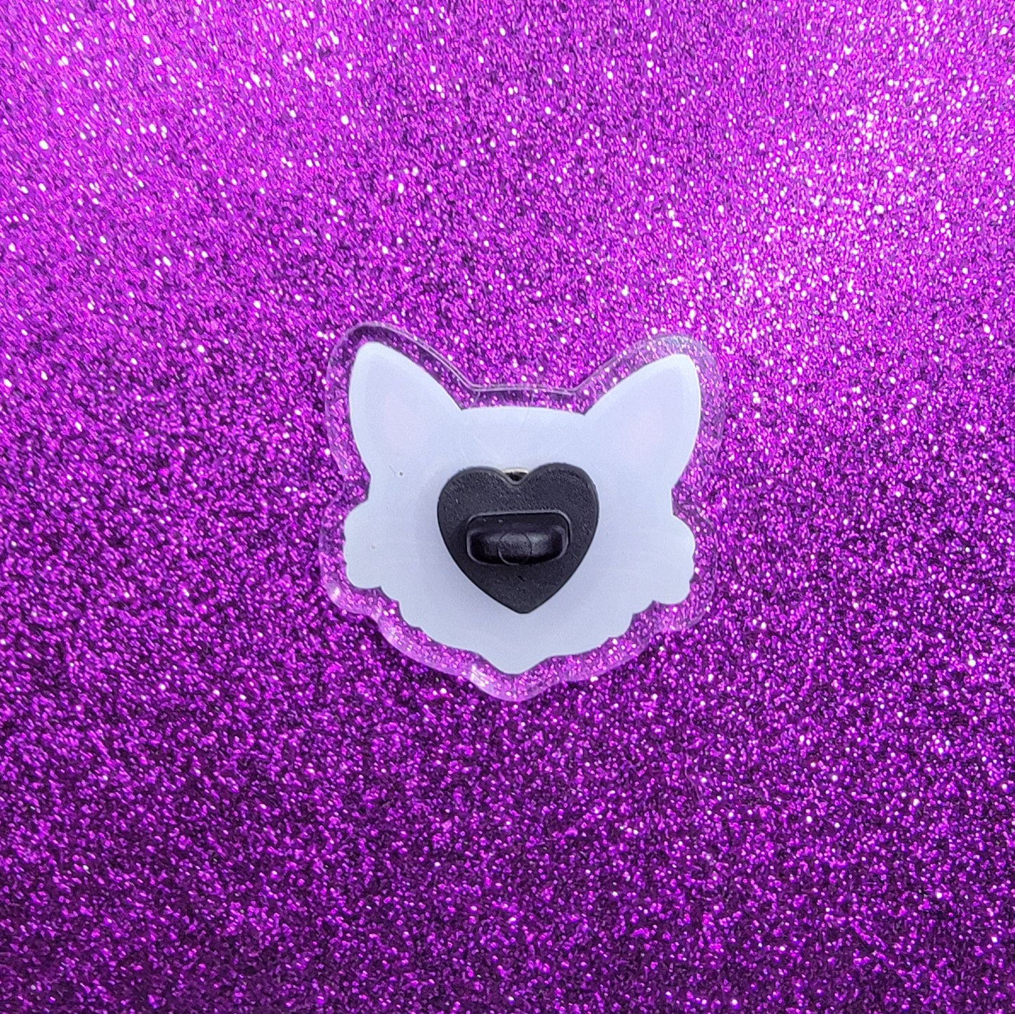 Black Cat Acrylic Pin