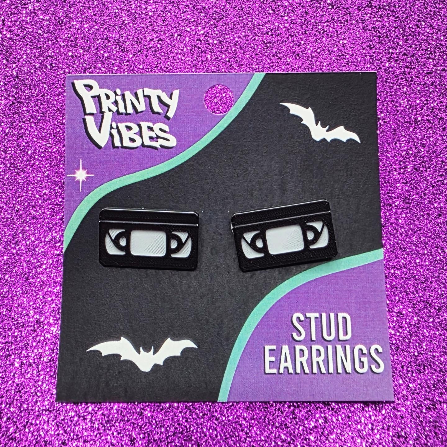 VHS Tape Stud Earrings