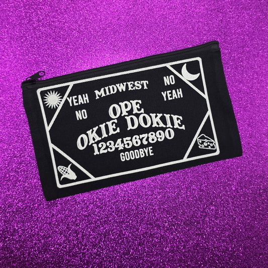 Midwest Ouija Zippered Pouch, Makeup Bag, Pencil Case 4.8"x8.4"