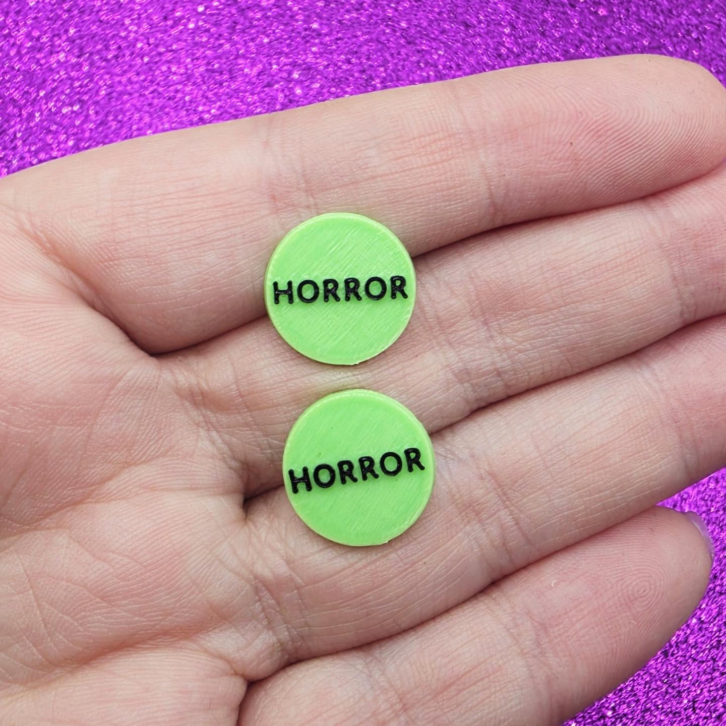 Horror Sticker Stud Earrings