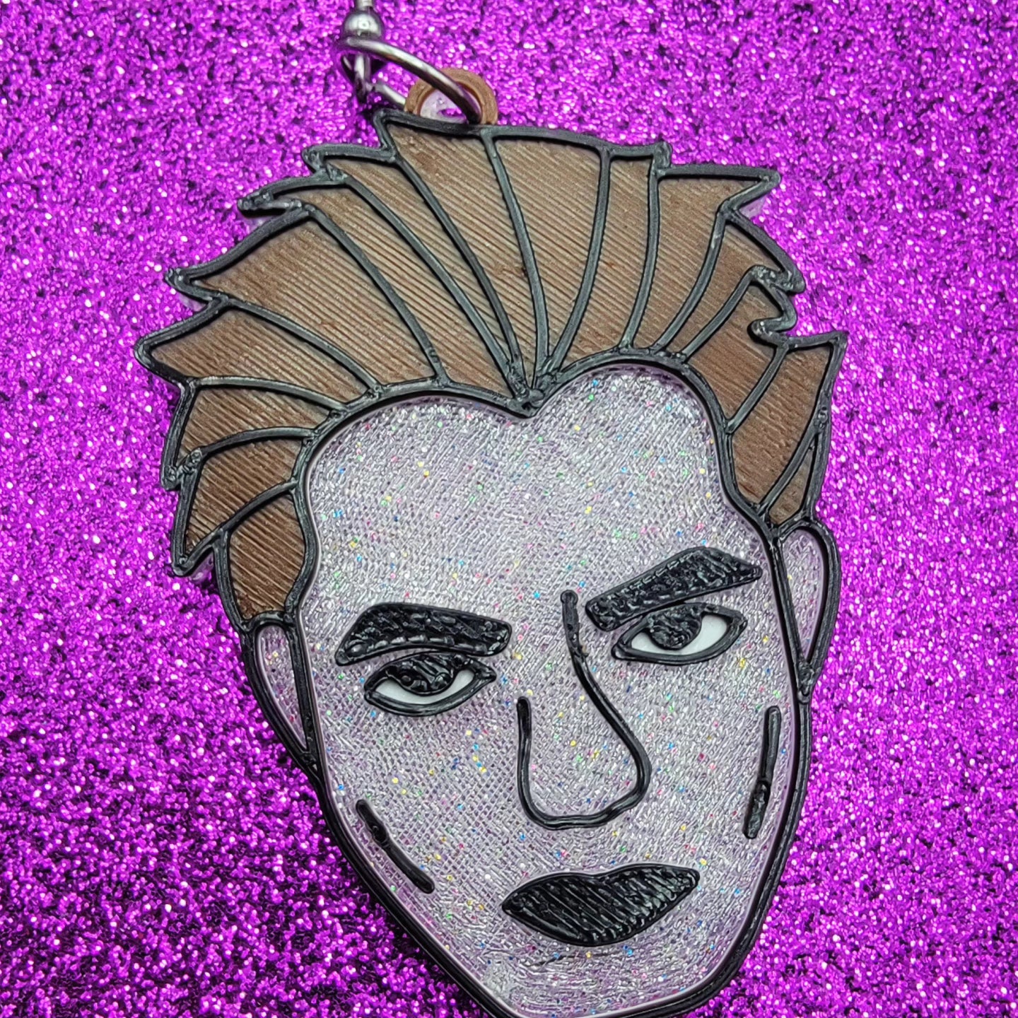 Sparkle Vampire Statement Earrings 3D Printed