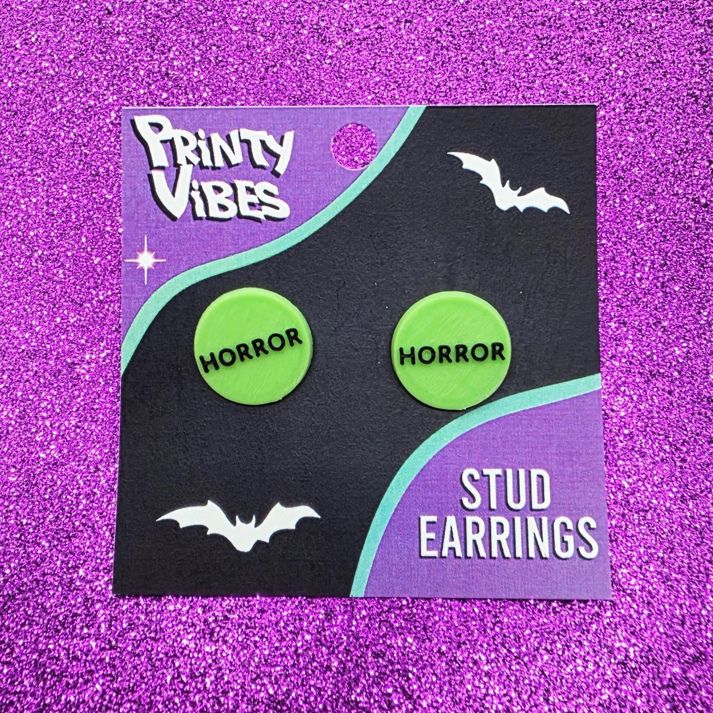 Horror Sticker Stud Earrings