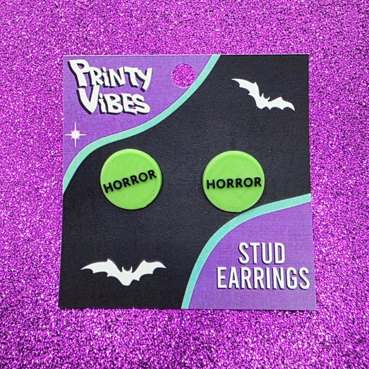 Horror Sticker Stud Earrings