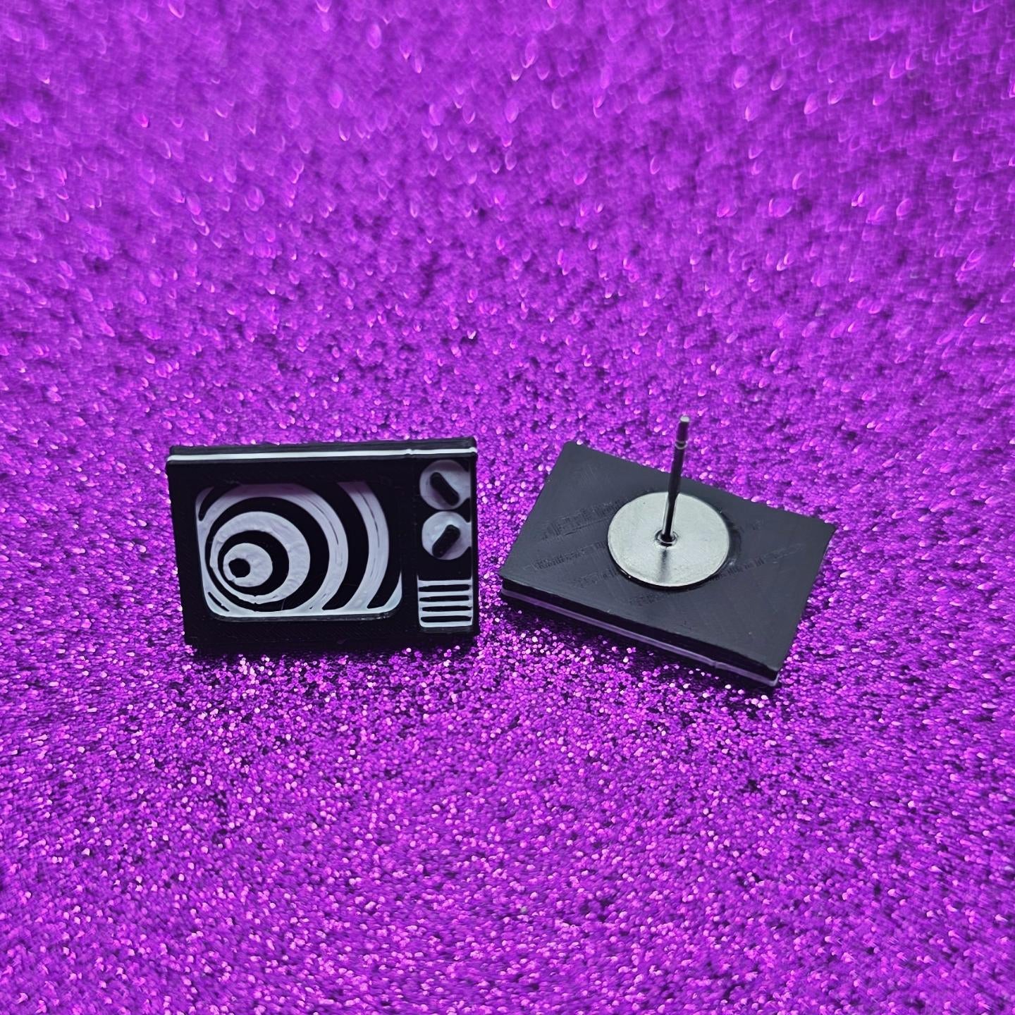 Twilight Zone TV Stud Earrings