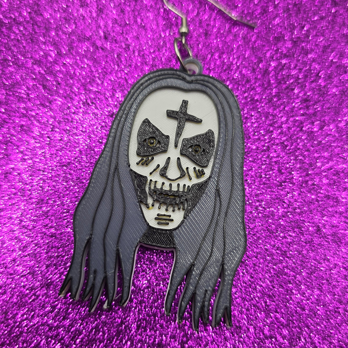 Otis Horror Movie Statement Earrings 3D Printed
