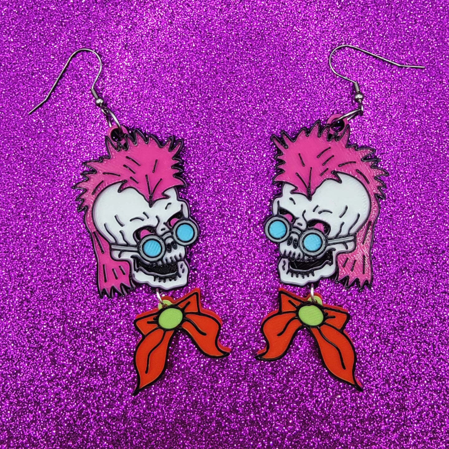 Reader Beware Statement Earrings 3D Printed