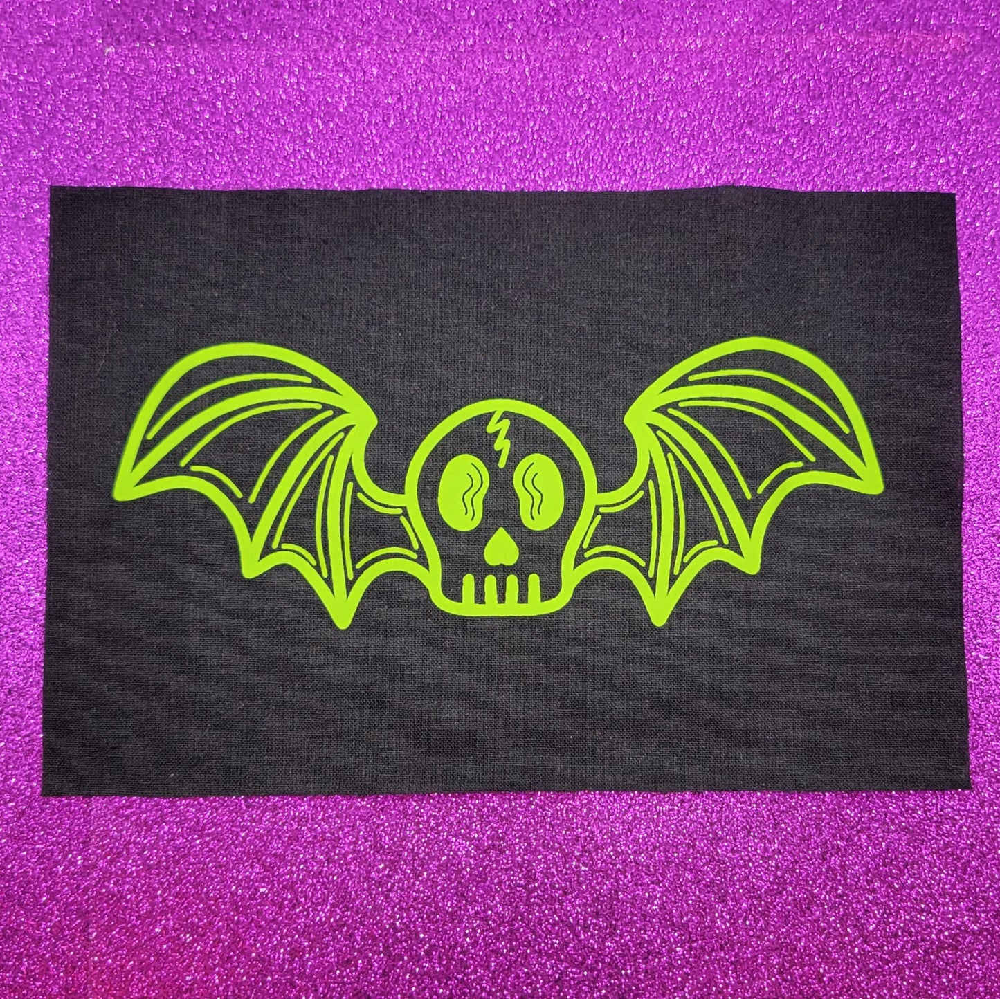 Bat Skull Small Canvas Patch