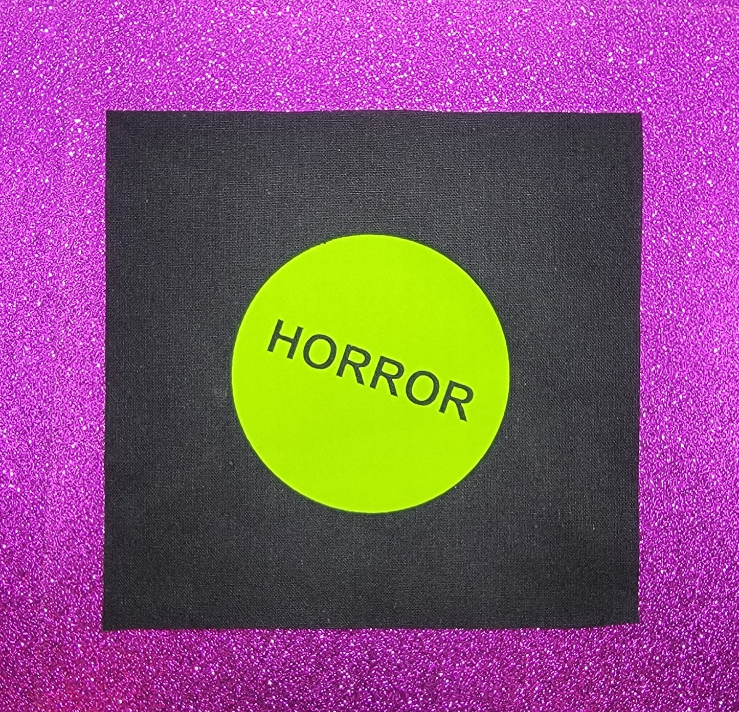 Horror VHS Sticker Small Canvas Patch