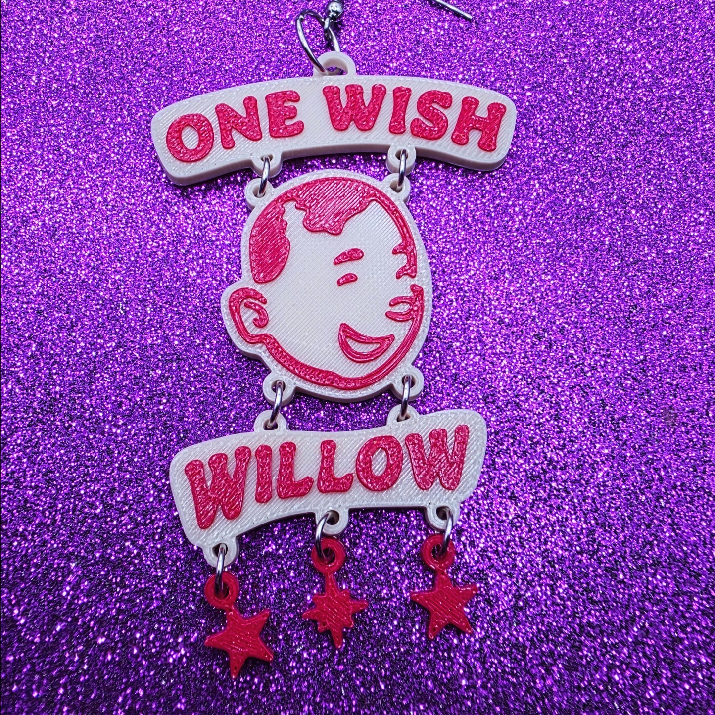 Wish Statement Earrings 3D Printed