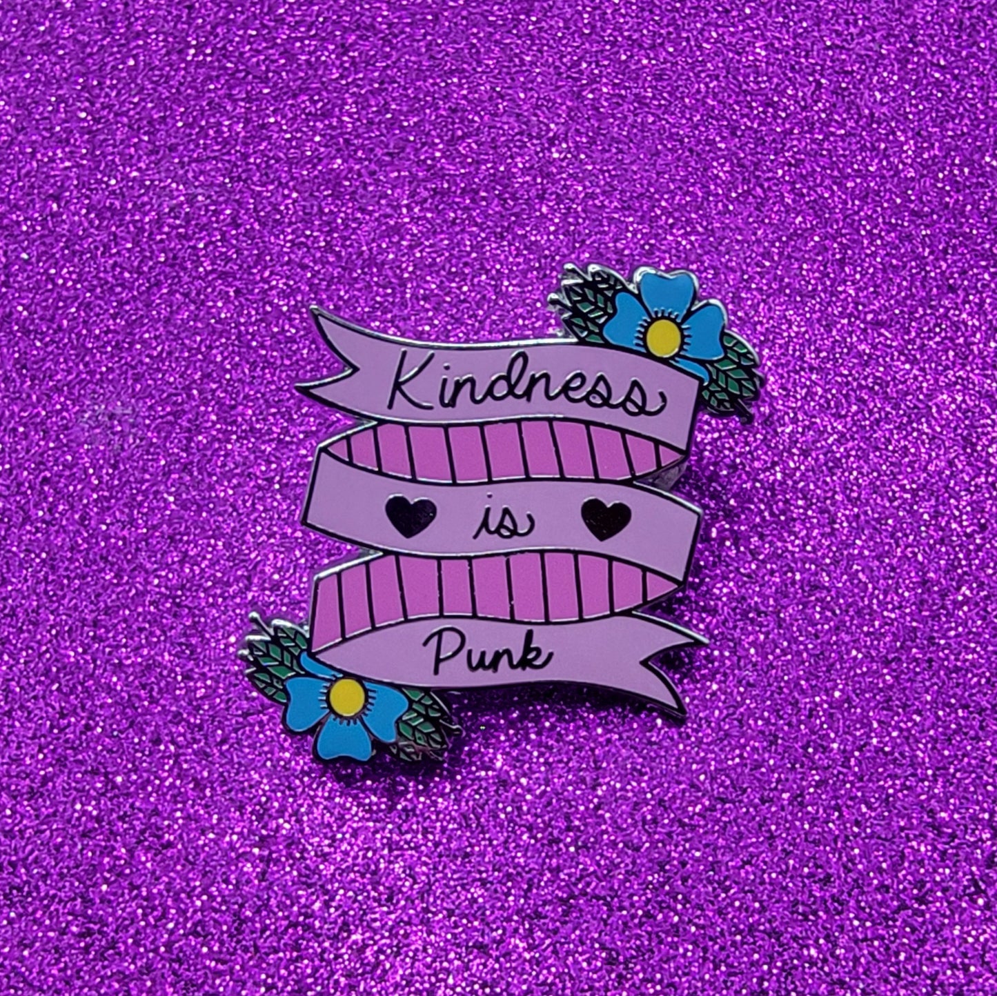 Kindness Is Punk Enamel Pin