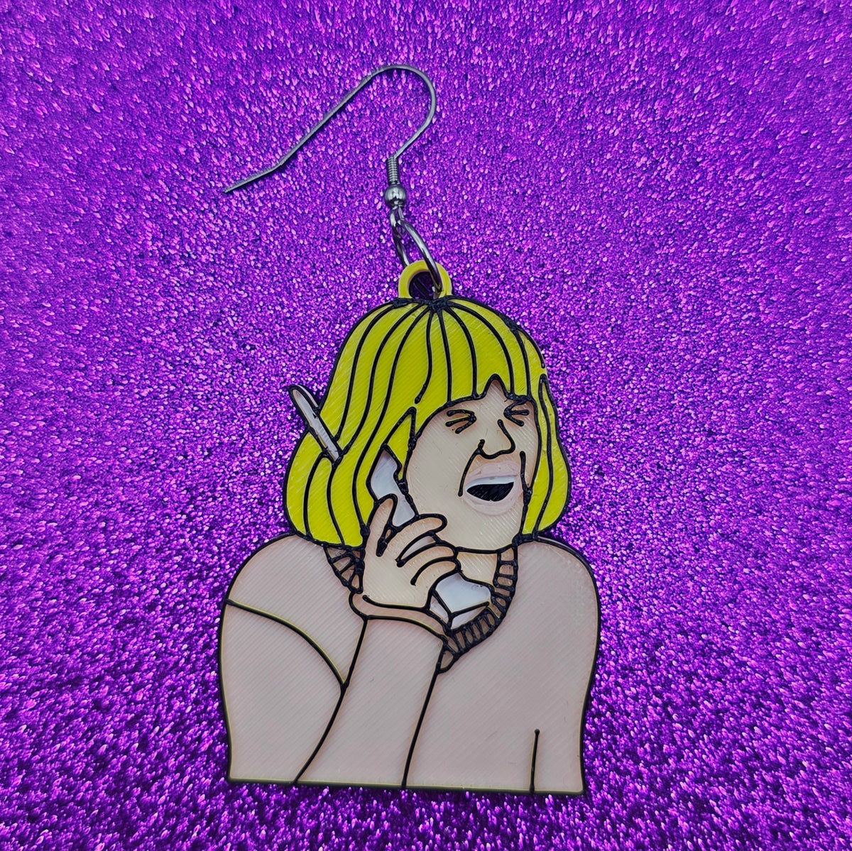 Casey Horror Movie Statement Earrings 3D Printed