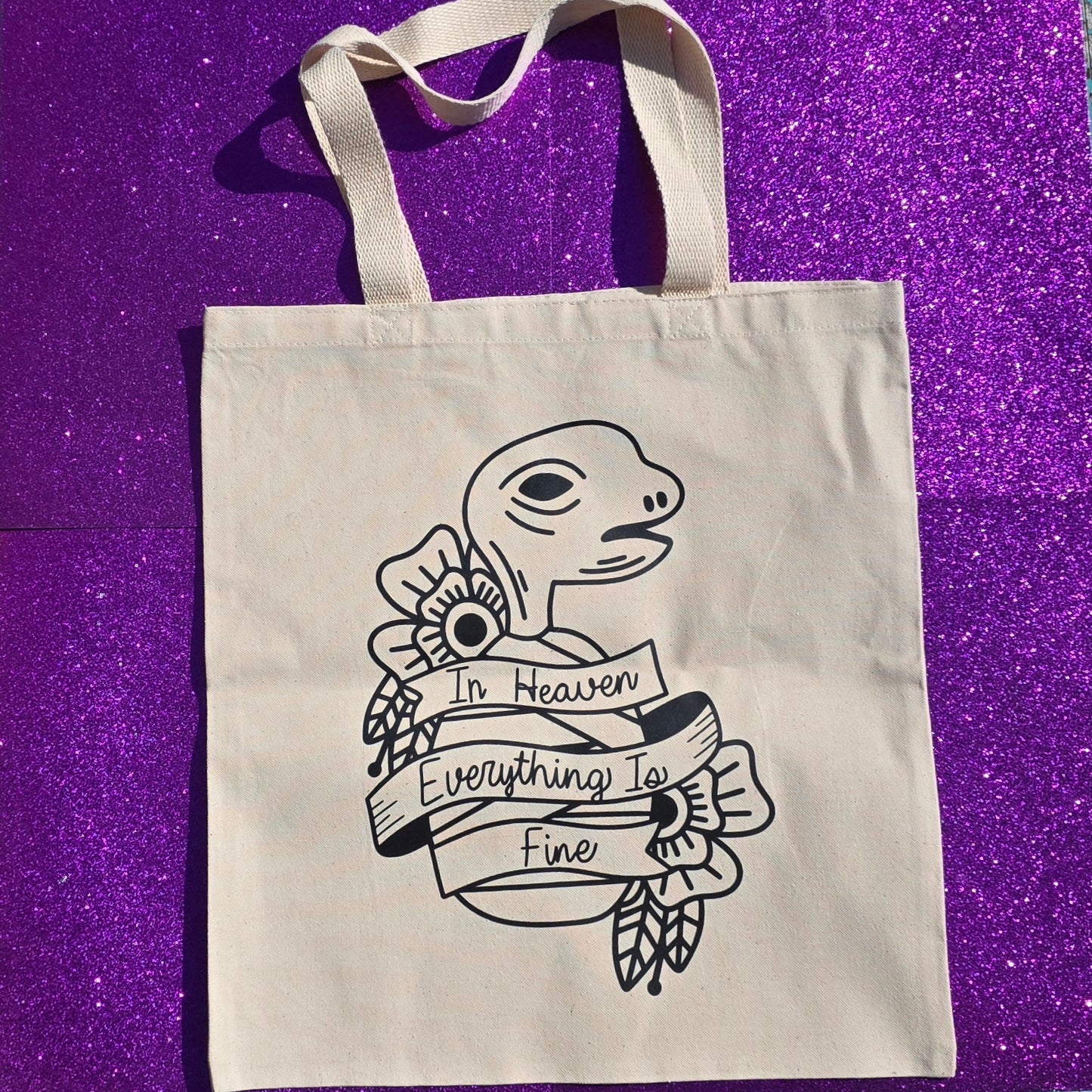 Eraserhead Baby Tote Bag Natural Cotton Reusable Shopping Bag 15"x16"