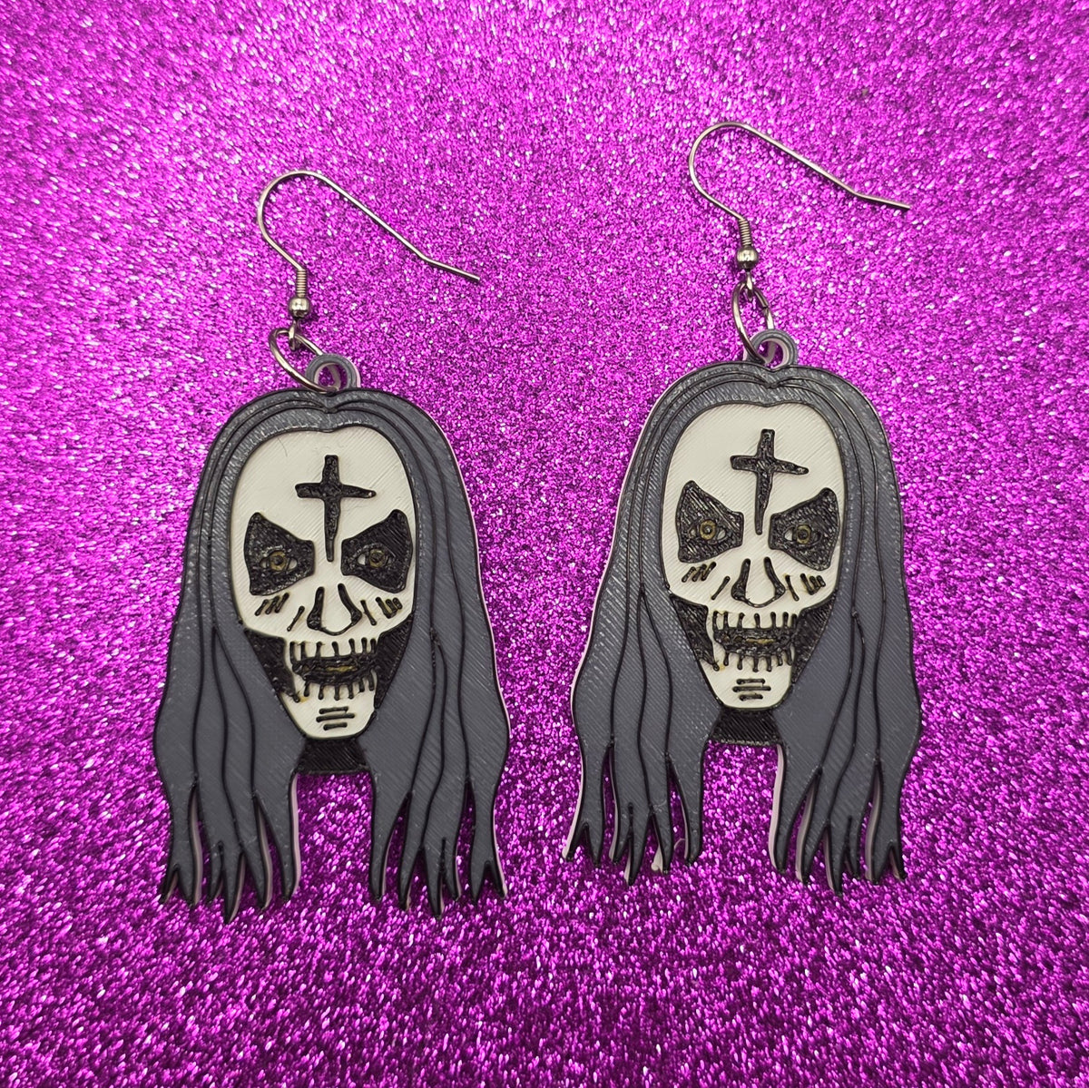 Otis Horror Movie Statement Earrings 3D Printed