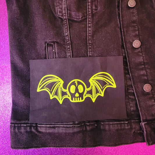 Bat Skull Small Canvas Patch