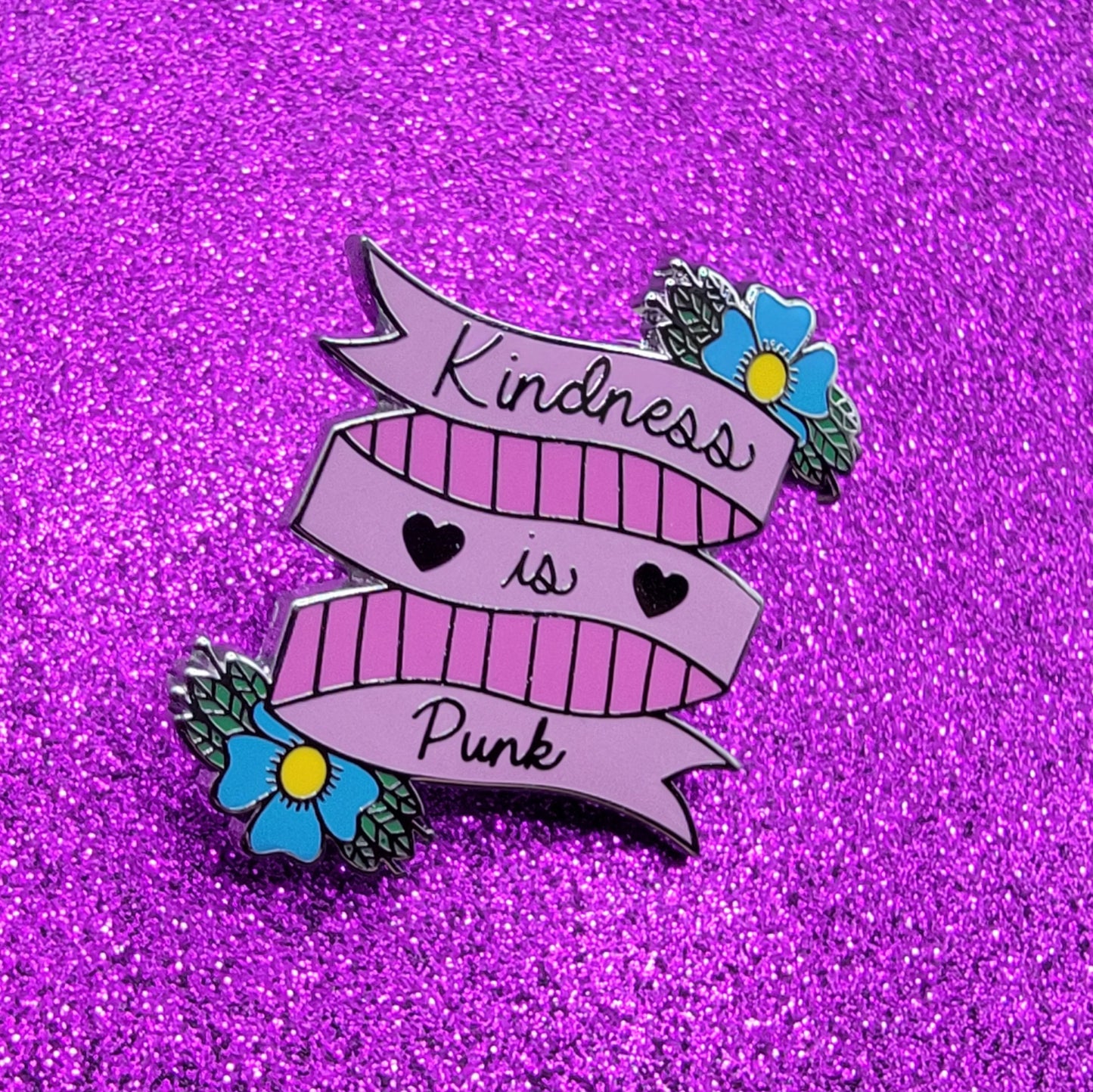 Kindness Is Punk Enamel Pin
