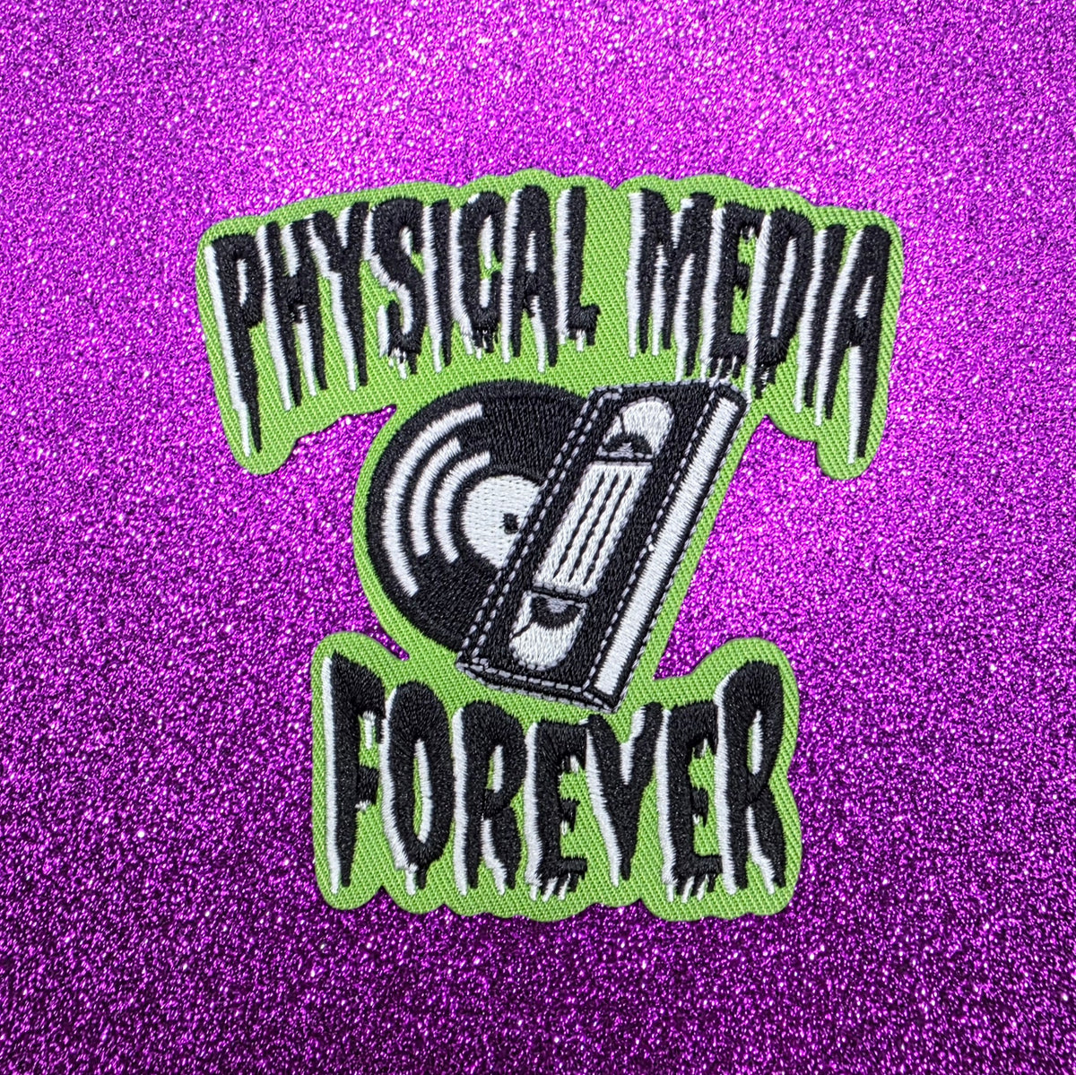 Physical Media Forever Embroidered Patch