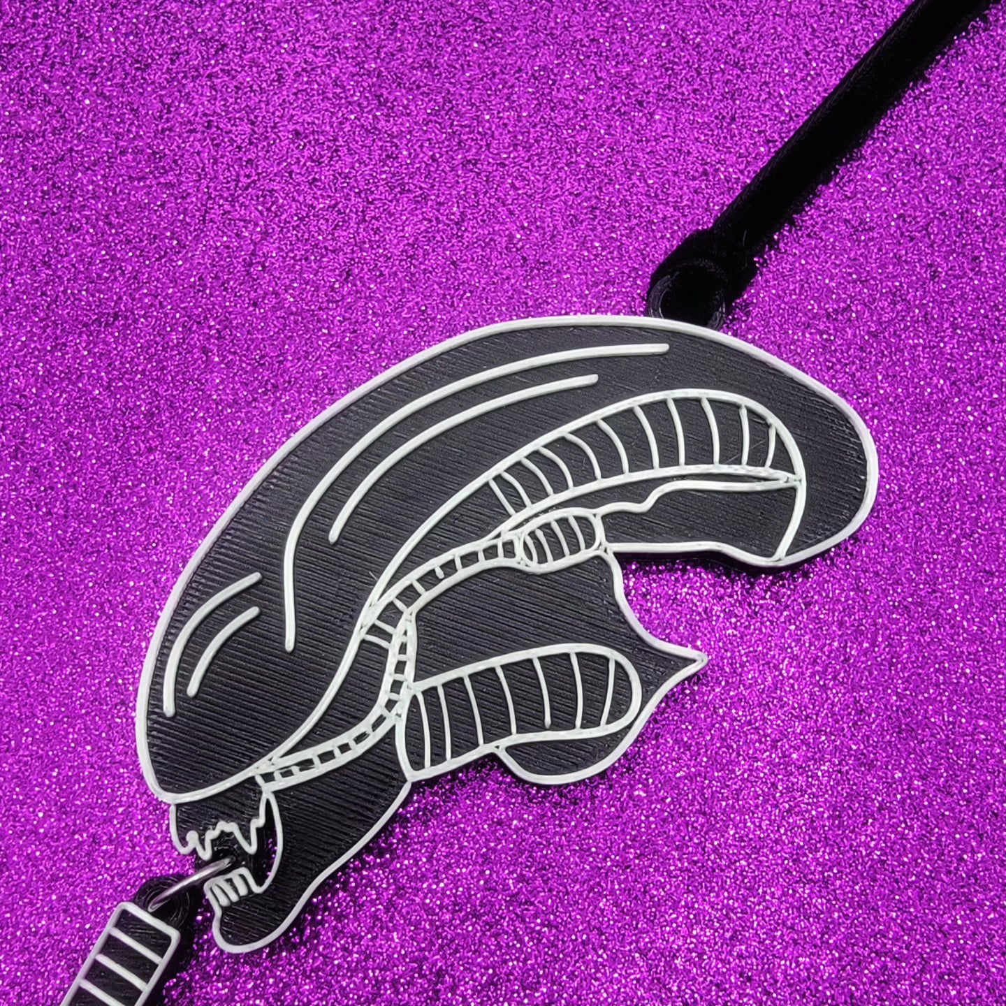 Alien 3D Printed Christmas Ornament