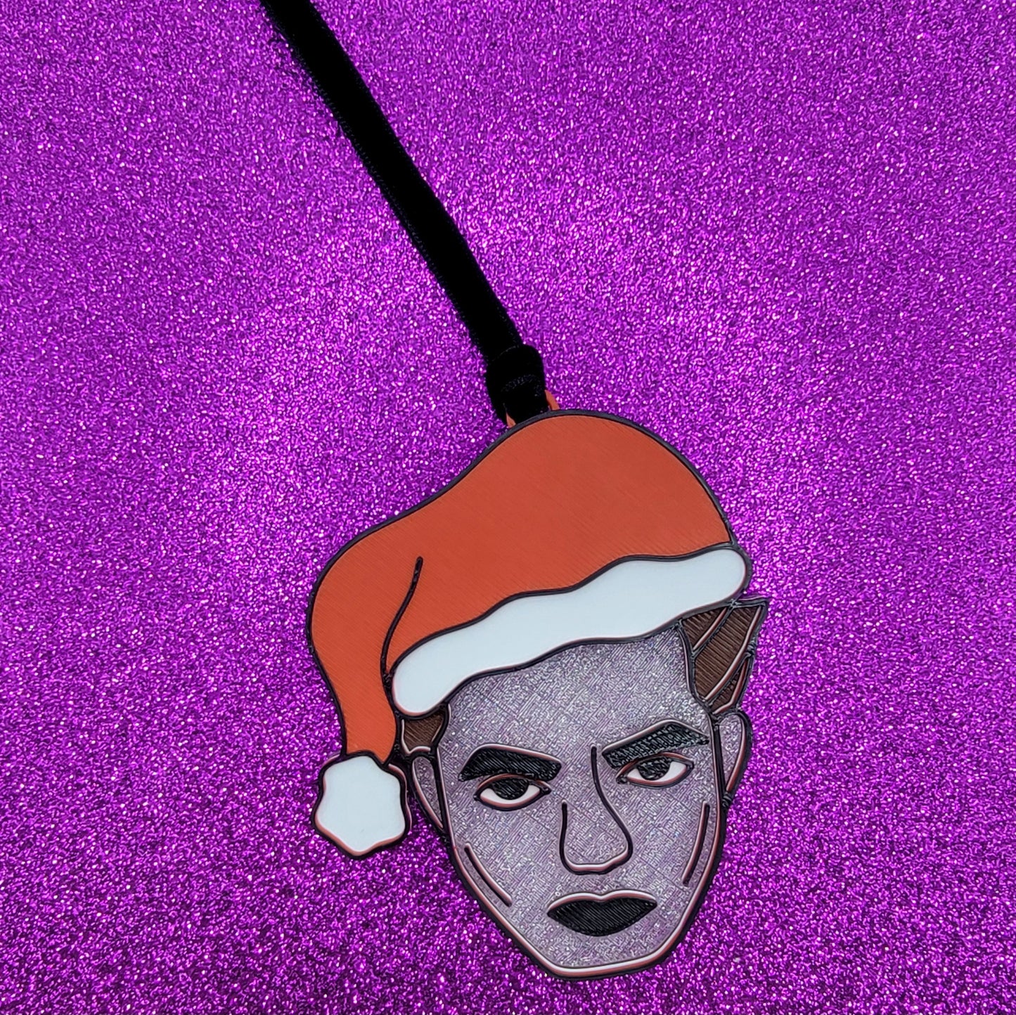 Santa Edward 3D Printed Christmas Ornament