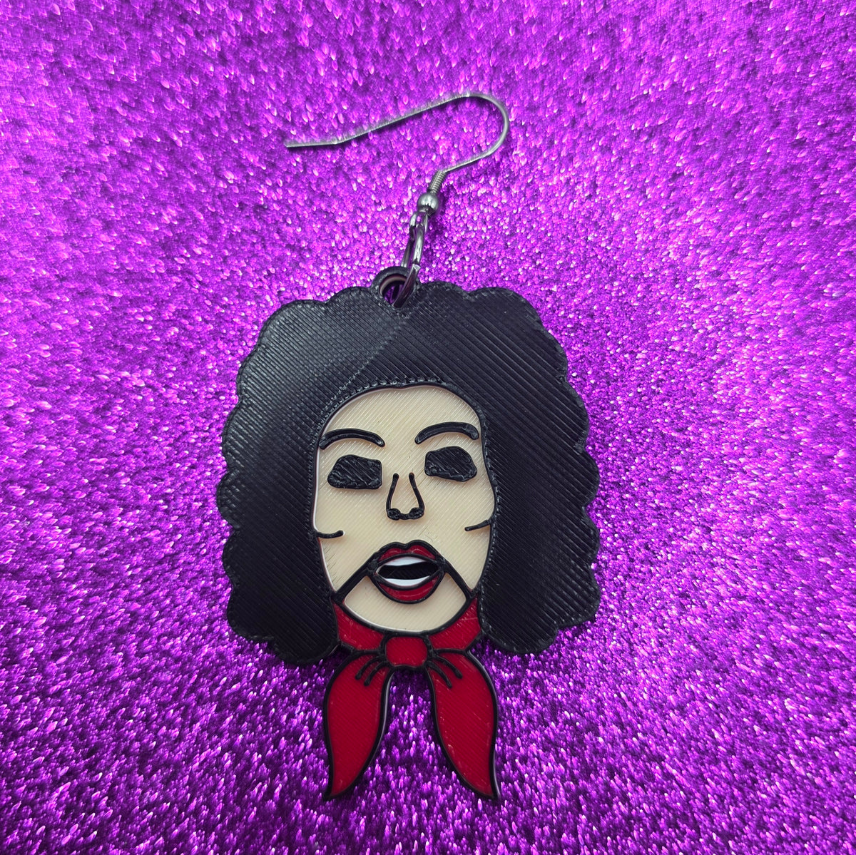 Tourist Trap Horror Movie Statement Earrings 3D Printed