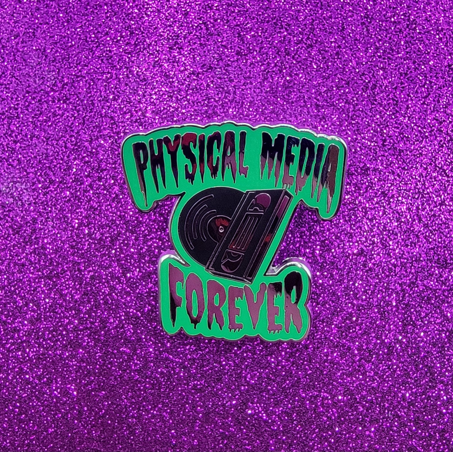 Physical Media Forever Enamel Pin