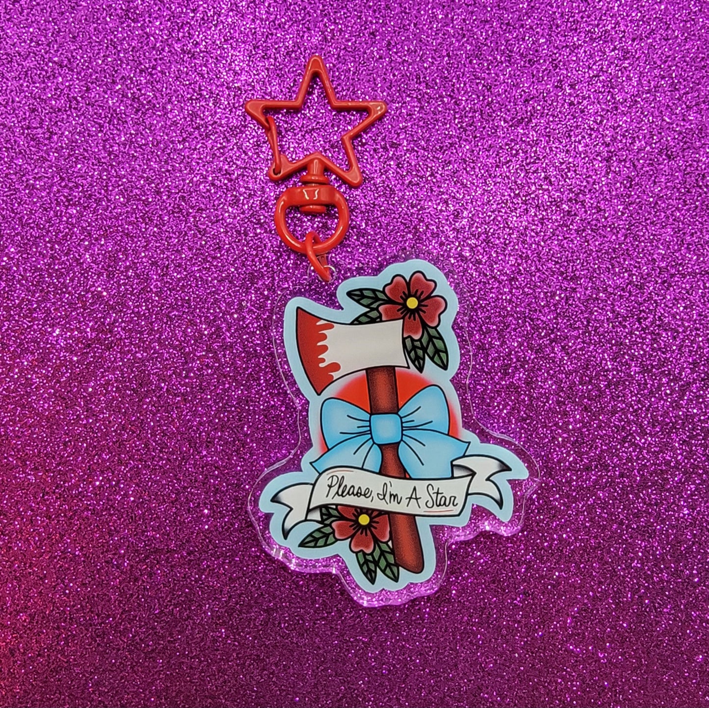 Pearl Axe Acrylic Keychain 2"
