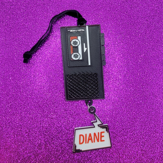 Diane Tape Recorder 3D Printed Christmas Ornament
