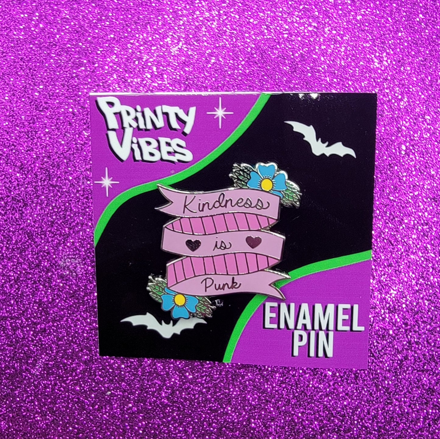 Kindness Is Punk Enamel Pin