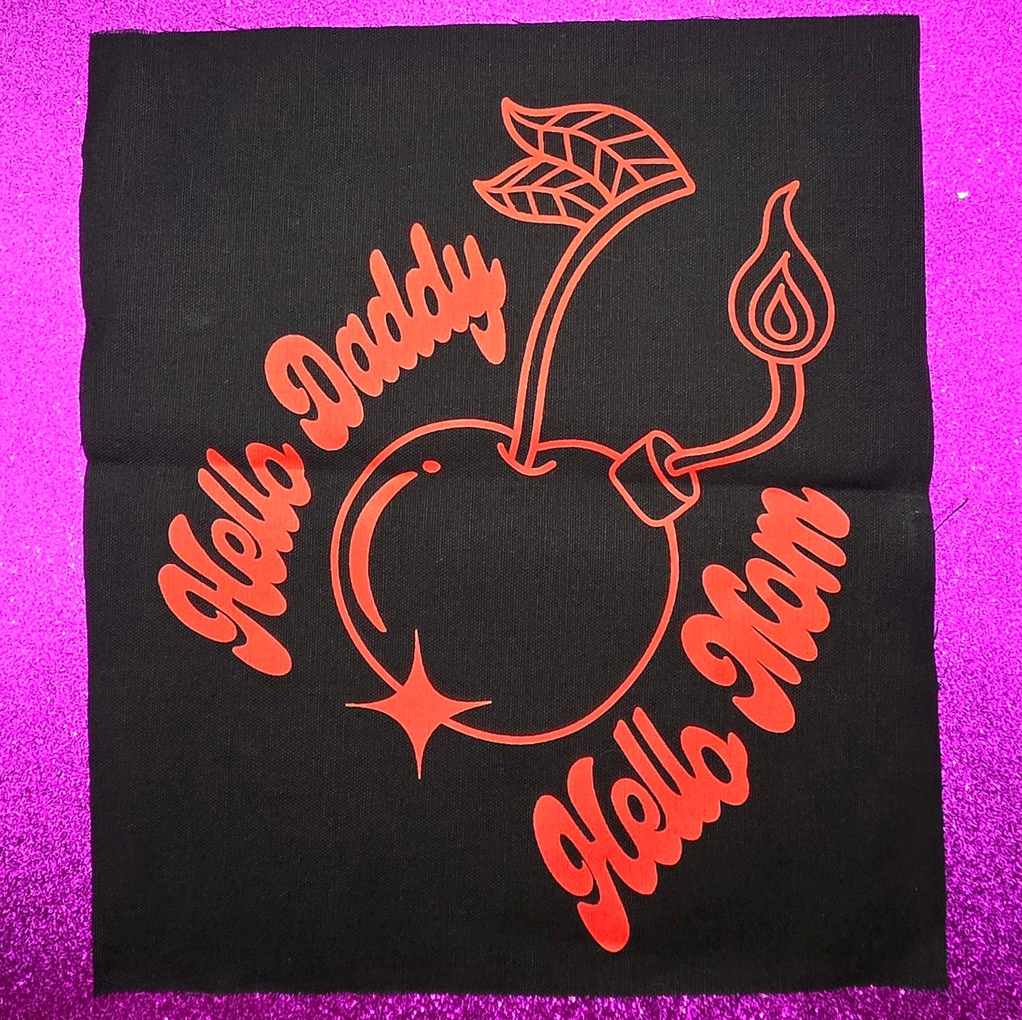 Cherry Bomb Canvas Back Patch