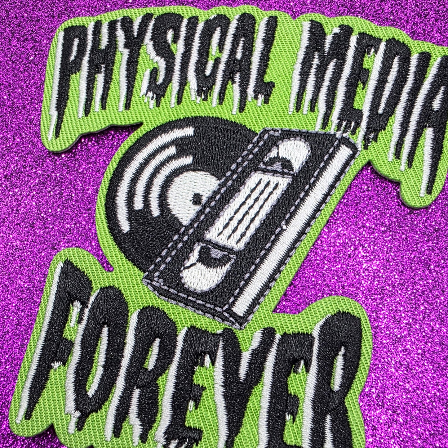 Physical Media Forever Embroidered Patch
