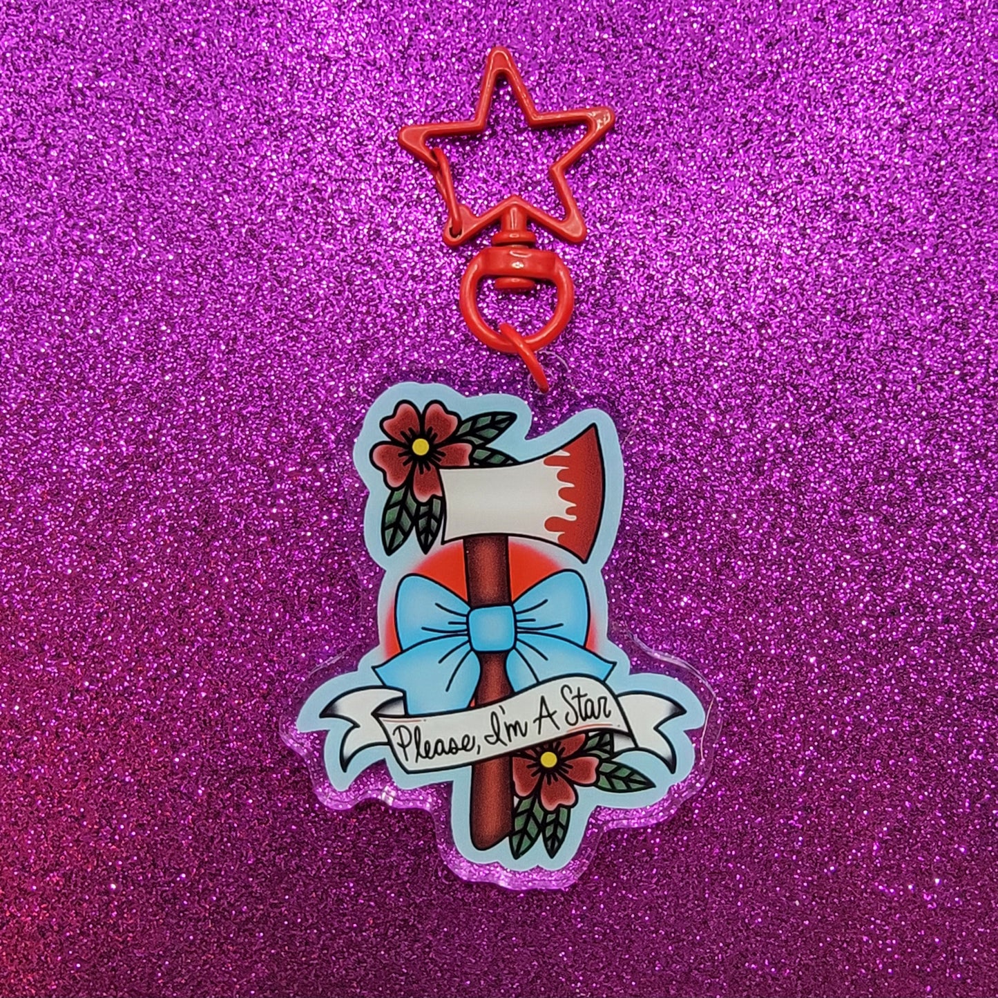 Pearl Axe Acrylic Keychain 2"